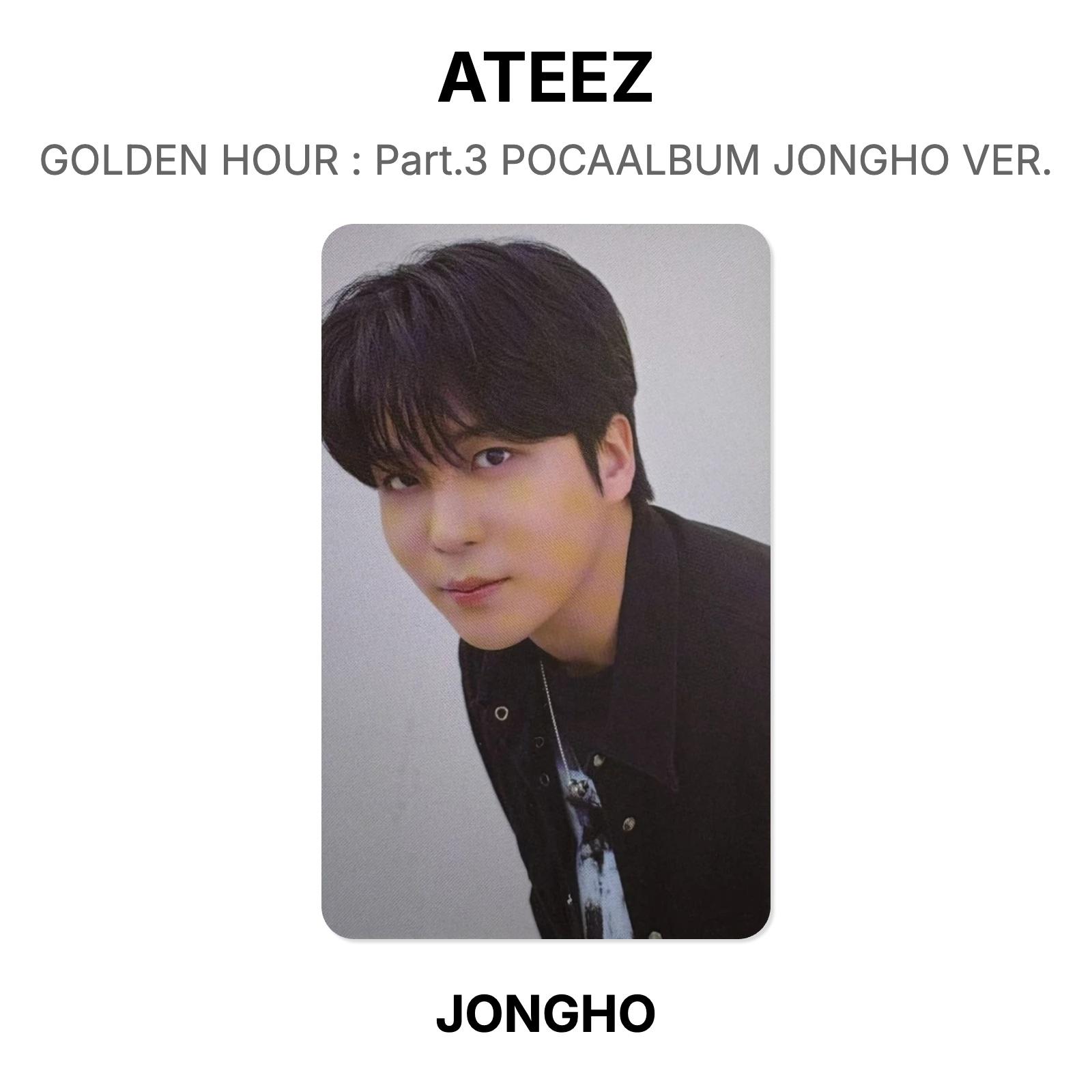 ATEEZ GOLDEN HOUR : Part.3 POCAALBUM JONGHO VER. Official Photocard JONGHO