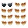 6/8pairs Vintage Heart Shaped Sunglasses Bachelorette Bride Bridesmaid glasses Wedding Bridal Shower Decor woman Hen party gifts 5