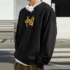 Li-Ning Sports Fashion Series Loose Round Neck Pullover Sweatshirt Unisex Tops Black AWDRH35-3