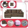 Bella Corner Sofa Bed with Sleeping Function, Corner Sofa, Family Furniture, Brown Velvet