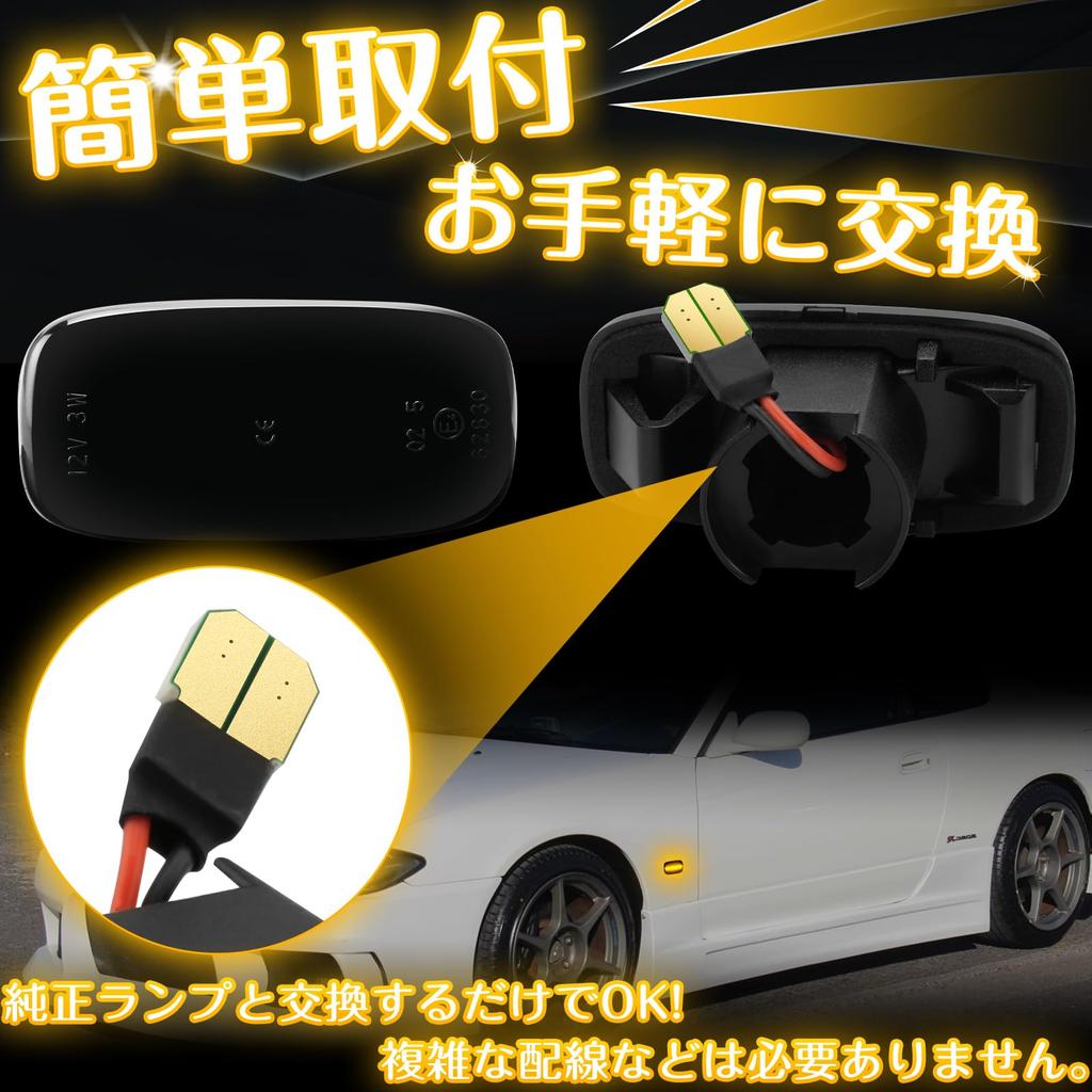 NEIFILES bnr34 LED Side Marker Lights for Skyline Silvia Serena Stagea Sunny Stagea M35 Stage AM Primera Sedan Wagon P12 Bluebird Sylphy G10 Primera