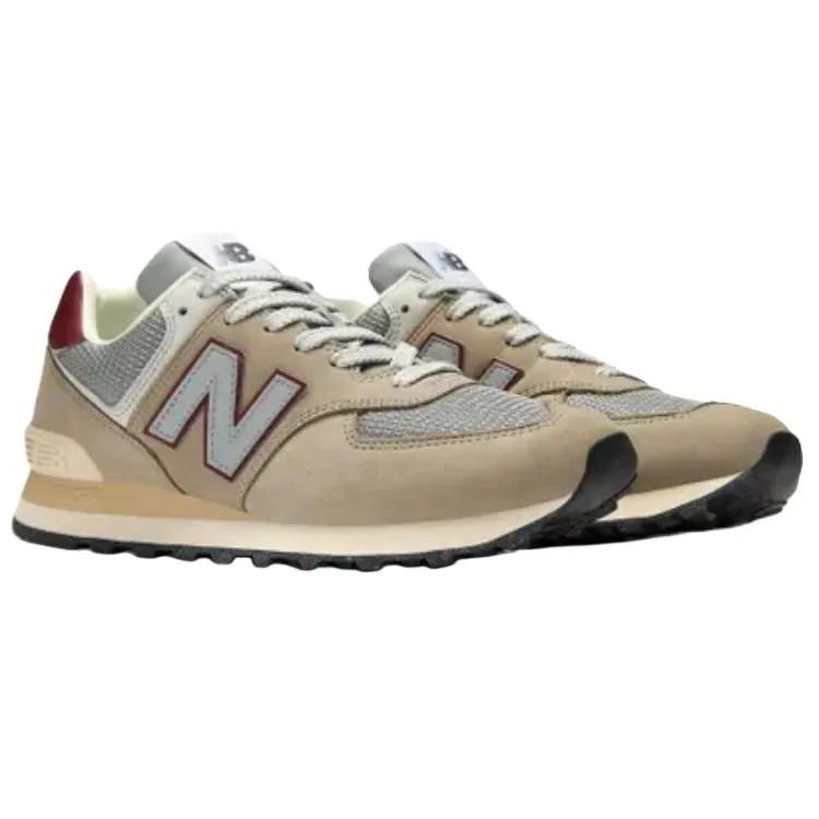 New Balance 574 'Arid Stone Monarch Burgundy' (Unisex) Arid Stone / Monarch Burgundy Running Shoes U574SKB