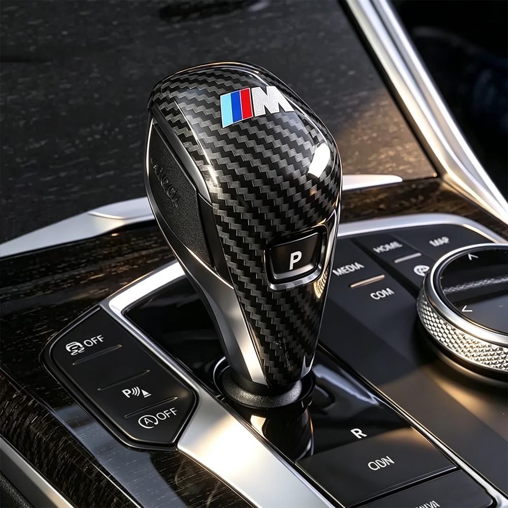 ABS Carbon Fiber Center Console Gear Shift Knob Trim Cover Accessories Stickers For BMW G80 G06 G07 G42 G14 G15 G16 F82 F20 F21 PCVHD1