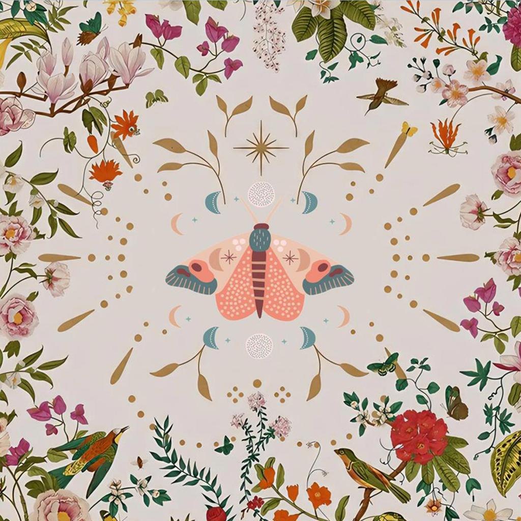Divinations Tablecloth Butterfly Flower Astrologys Tarot Cards Tablecloth Altars Cloth Divinations Board Game Accessory