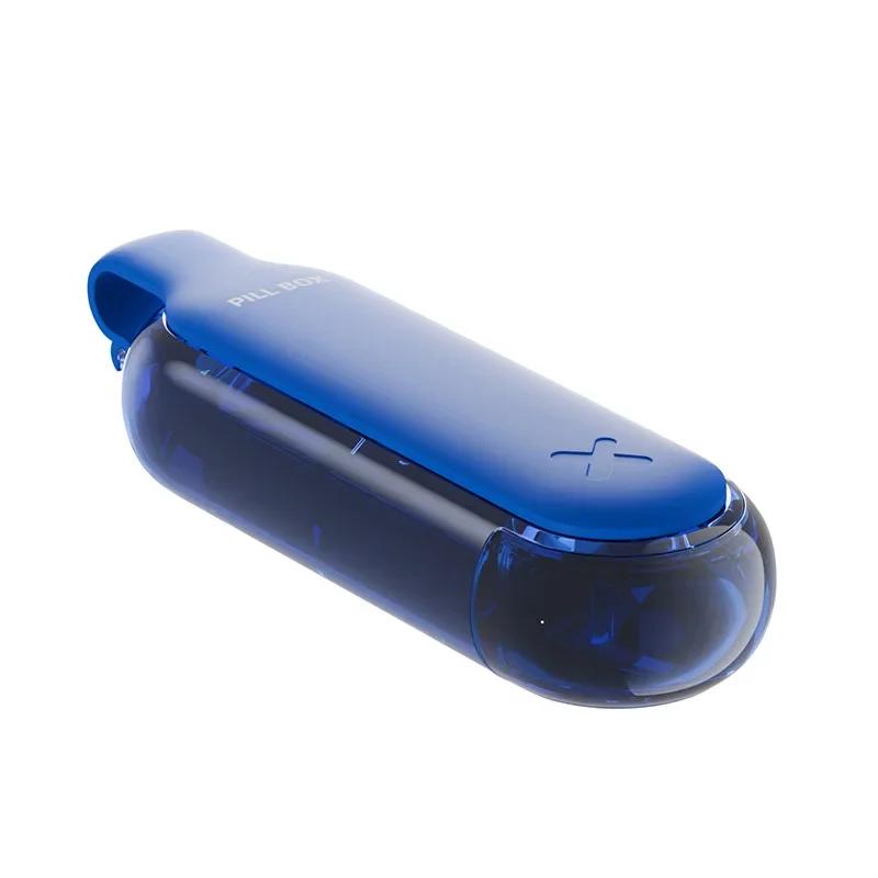 2 in 1 Portable Pill Taker Remover With Medicine Box Household Gadgets Tablets Pills Assistance Tool Pill Dispenser