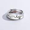 Couple Rings for Women Men Adjustable Couple Matching Promise Engagement Wedding Ring Set Friendship Rings Gift Jewelry