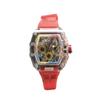 Colorful Transparent Multifunctional Chronograph Quartz Watch with Calendar and Tourbillon for Men and Women