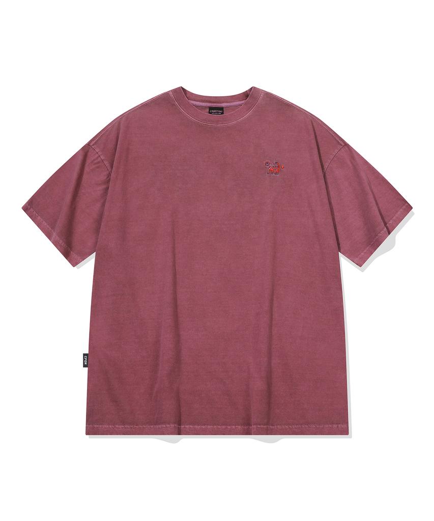 CPGN STUDIO Cat Stitch Pigment Short Sleeve Tee Dusty Pink