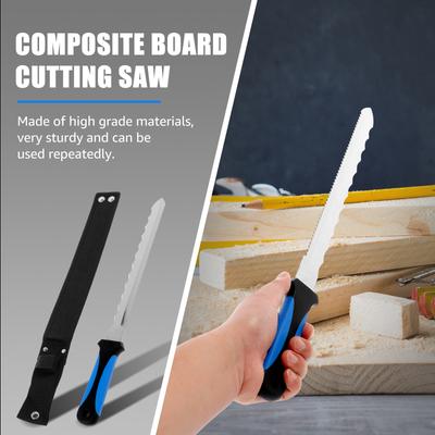 1/2 Pcs 11inch Mineral Wool Knife Composite Board Cutting Saw Sturdy Stainless Steel Blades for Cutting Various Materials