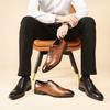Lace-up New Spring Genuine Leather Brogue Business Formal Wear Leather Shoes Men's British Style Youth Wedding Shoes Tide