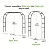 Trellis ad Arco da Esterno Metallo Giardino Rampicanti Palloncino Decorazione Gazebo Matrimonio Decorazione Telaio Fiori Sfondo