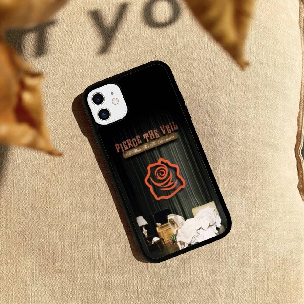P-Pierce The Veil Band PC+TPU Phone Case For iPhone 17 16 15 14 PRO MAX 11 12 13 PLUS MINI Cover