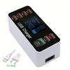 40W Quick Charger QC3.0 8-Port Multi USB Charger Station Fast Charging For iPhone 15 14 13 Por Tablet Desktop with Type C PD 20W