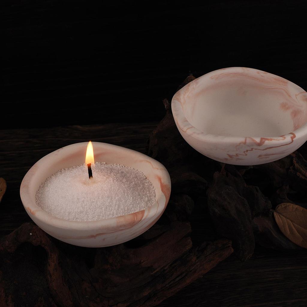 Silicone Mould Irregular Bowl Candle Cup Molds Epoxy Resin Molds Flower Pots Molds Plaster Molds for Table Decorations