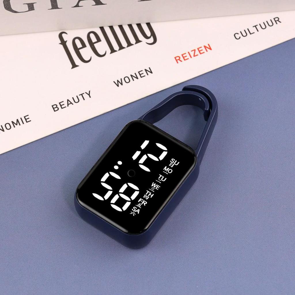 2025 Ultra-Thin LED Square Wall Clock & Luminous Keychain Timer