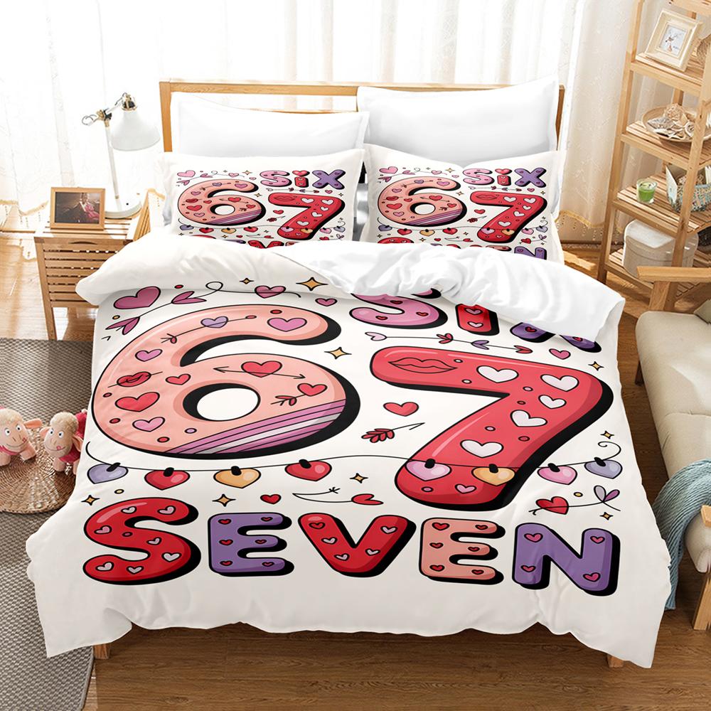 67 POP Culture 3D Print Bedding Set Modern Style Soft Duvet Cover Set King Queen Twin Size Birthday Gift for Bedroom Decor