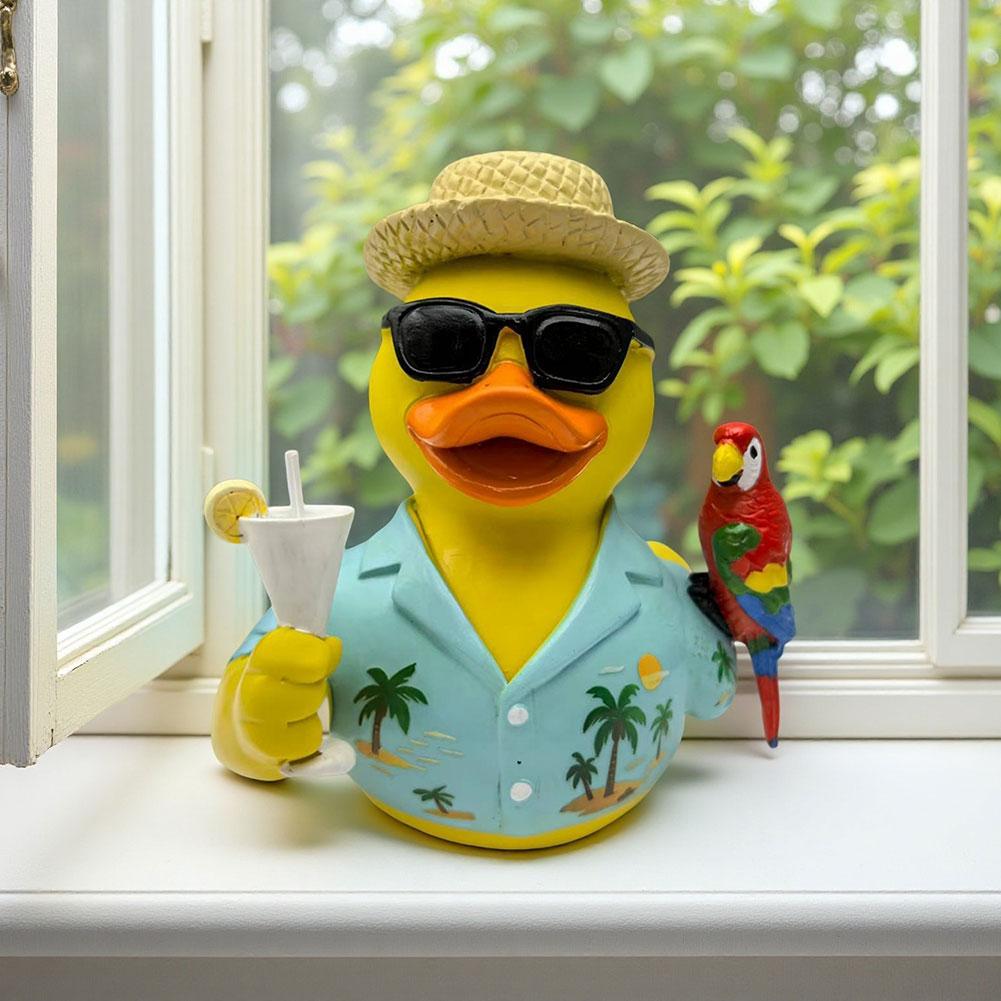 Music Lovers Memorial Ducks Colorful Memorial Resin Ducks For Car Home Beach Decor China Mainland