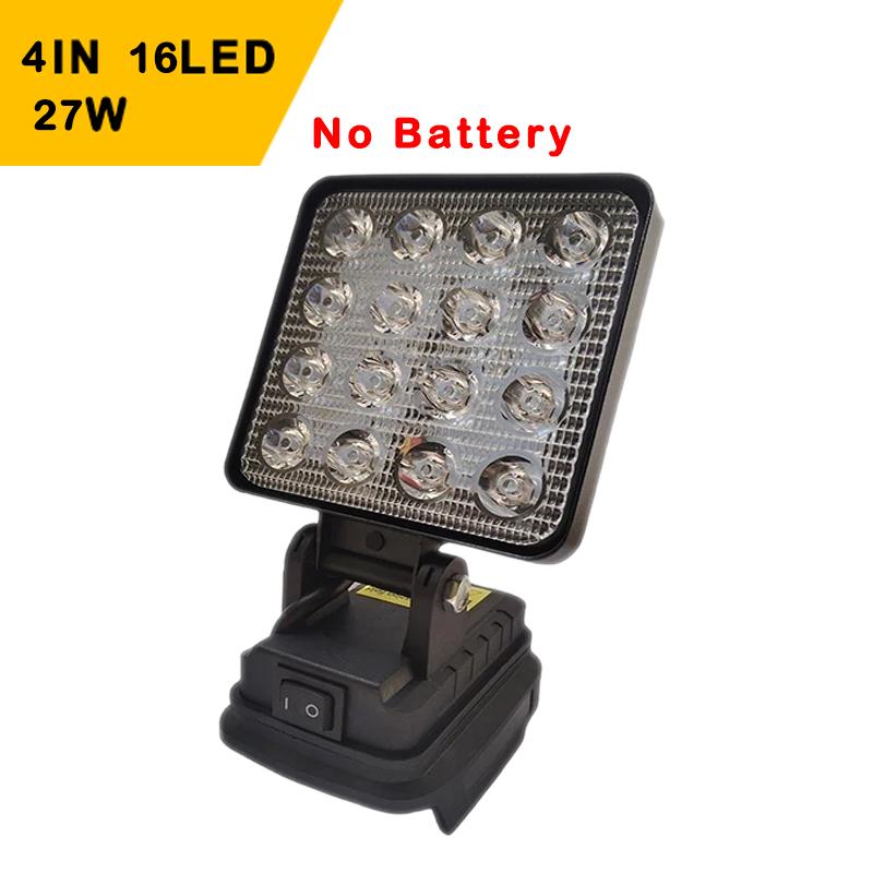 8Inch Led Light Portable Spotlights Cordless Outdoor Work Fishing Handheld Emergency Tool Light Fit FOR Dewalt 18V Battery