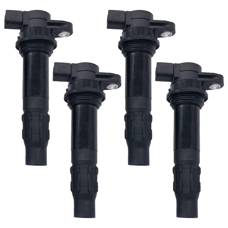 6B6-82310-00-00 4Pcs Set Ignition Coils for Yamaha Waverunner FX/VX 1100 2004-2014 6D3-82310-00-00 6D3-82310-01-00 чёрный