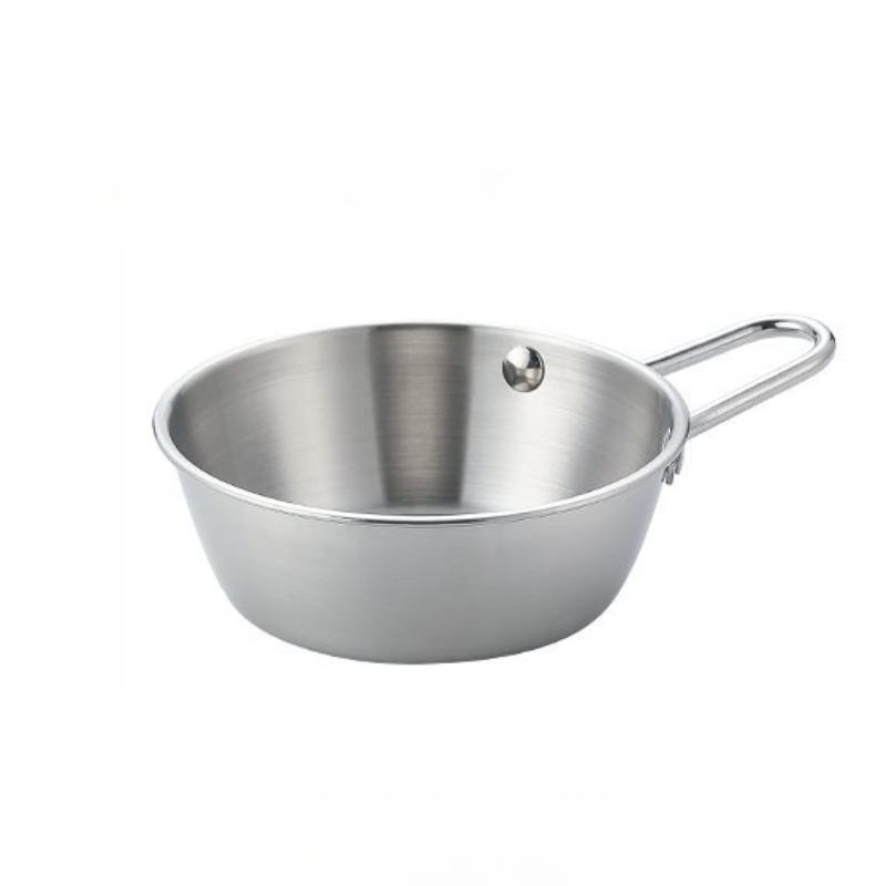 

Outdoor Xuela Bowl 304 Stainless Steel Korean Rice Wine Bowl Restaurant Pickle Bowl with Handle Rice Washing Bowl 200ml
