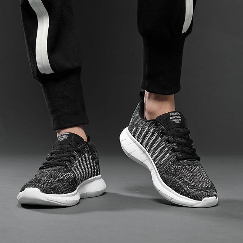 Man Casual Sneaker Mesh Black Shoes For Men Customs Promotion Hot Products Original Deals Outdoor Simple High Quality Korean Y2k