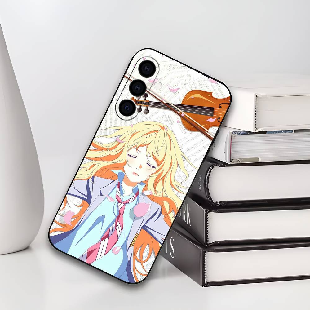 Y-Your Lie IN A-APRIL Phone Case For Samsung Galaxy A73,A72,A71,A70,A53,A52,A51,Soft Silicone Black Cover