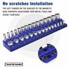 Professional 3Pieces Magnetic Socket Holder 1/4" 3/8" 1/2" Inch Drive Metric/SAE Socket Organizer Storage Installation Tools Kit