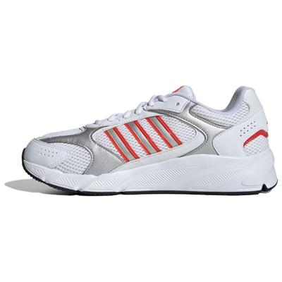 Crazychaos 2000 Branco Prateado Metálico Laranja Tênis Masculinos Branco-Nuvem Prateado-Fosco Vermelho-Vivo IH0303