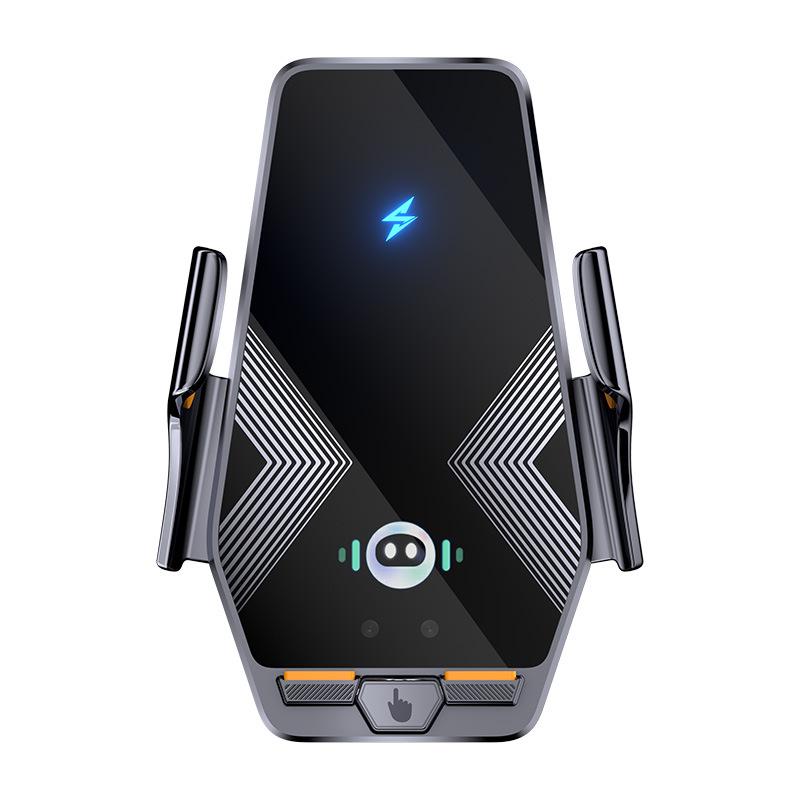 

Magnetic Car Phone Holder with Electric Opening and Closing, Wireless Charging & Buckle Design Screen Holder + J Clip