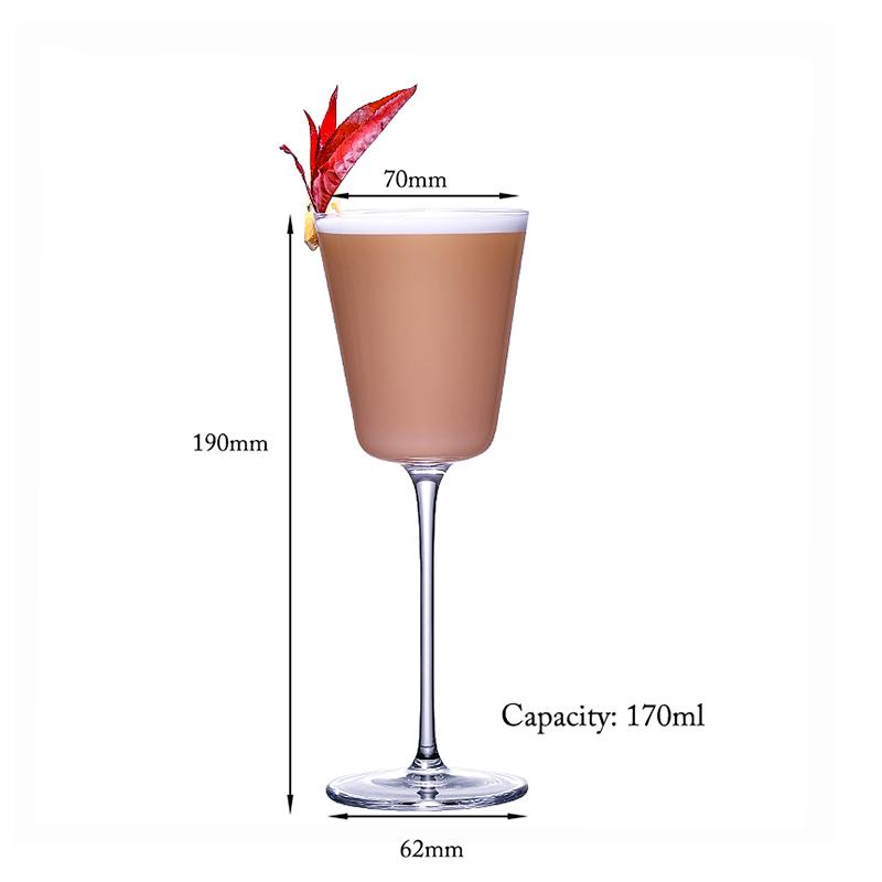 Cocktailglas mit langem Stiel, Champagner, Martini, Weingläser, 1 Stück