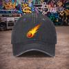 pc pcs Unisex Flame Baseball Cap Suitable for Unisex  Women Retro Duckbill Hat with Hook  Loop Closure Lightweight Washed Cap