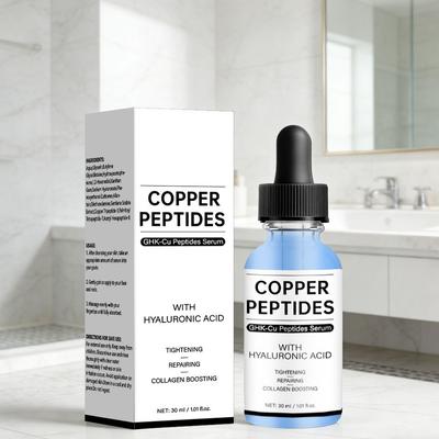 GHK-Cu Měděný Peptidový Sérum 30ml Hloubková Oprava Hydratační Anti-Wrinkle Zpevňující Peptidové Sérum Pleťové Sérum Rozjasnění Tónu Pleti