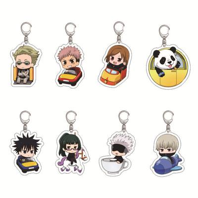 Anime Jujutsu Kaisen Keychain Gojo Satoru Inumaki Toge Itadori Yuji Sukuna Fushiguro Megumi Creative Pendant Accessories