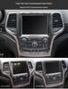 Carbon Fiber Interior Trim for Jeep Grand Cherokee 11-17: Center Console, Navigation, Gear Shift, & Cup Holder