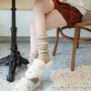 Women's Autumn and Winter Sock-like Stockings, Extended Thigh-high Knitted Socks, Thickened Snow Boots, Warm and Cold-proof Calf Socks