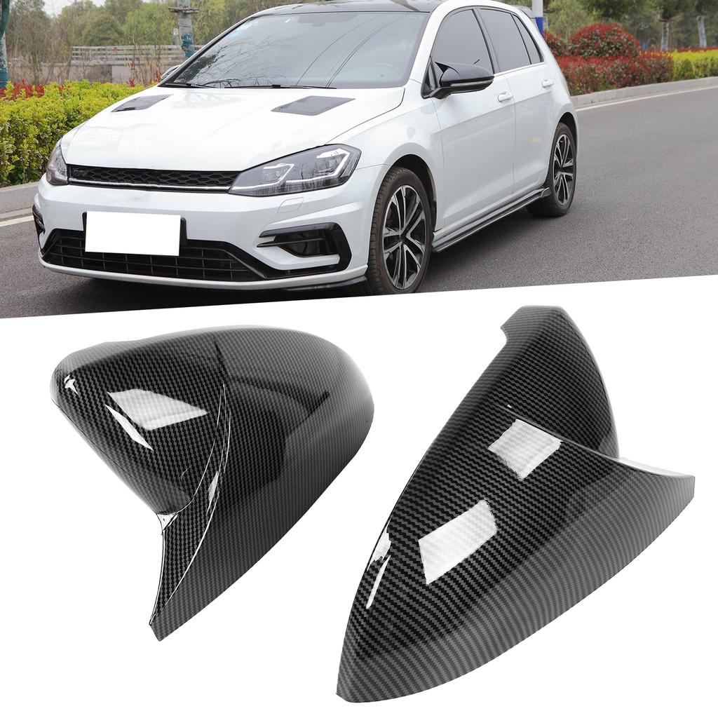 Pair Rearview Mirror Cover    or Housing Horn   Fit for MK7CelsiusMK7.5 GTD R 2013-2020