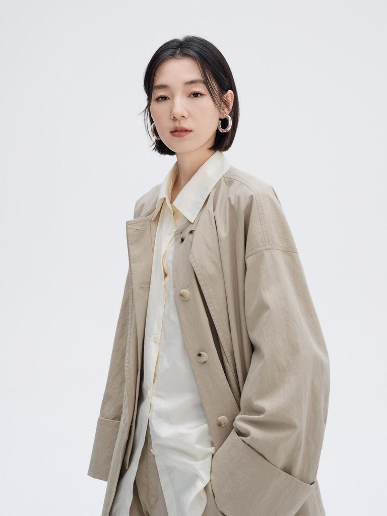 Women's Casual Loose Fit Pure Cotton Pocket Long Sleeve Shirt - 2026 Spring Collection