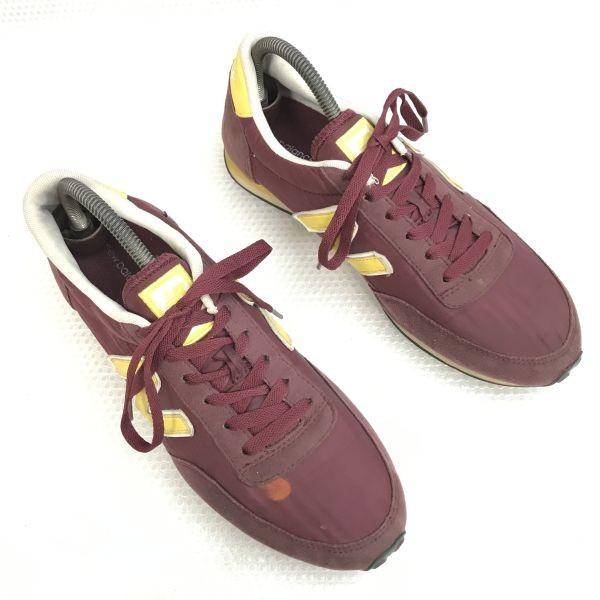 new balance low cut sneakers 27 burgundy(USED)