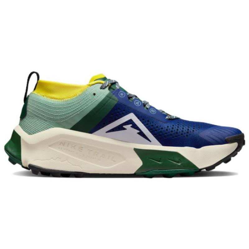 Nike ZoomX Zegama Trail Deep Royal Blue Yellow Strike Sneakers Casual DH0623-400