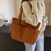 Winter New Small Fresh Commuting Large Capacity Student Class Handbag To Work Canvas Messenger Bag Tote Women's Bag