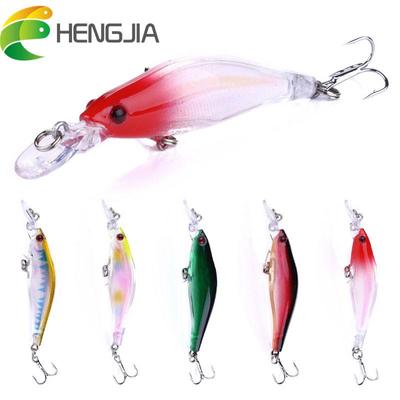 1ks HENGJIA 8cm 6.2g Plastová Laserová Minnow Nástraha na Pstruha Okouna Štiku