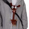 White Color Long Neck Animal Plush Pendant Cute Style Cartoon Plush Pendant  Backpack Accessory