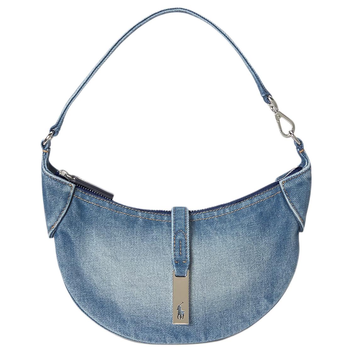 

Polo Ralph Lauren Polo ID Mini Cotton Handbag With Silver Hardware Women handbags Blue WAPOBAG02V20206400 Basic Set (Bag+Dust Bag)