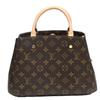 Louis Vuitton Monogram Handbag Shoulder Bag Monogram Canvas Brown Women M41055 Used