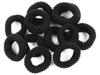 Donegal Black Hair Bands Small Pack of 12
