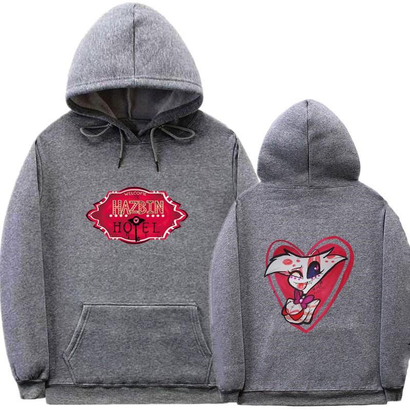 Hazbin Hotel Hoodie Unisex Oversized Pullover Sweatshirt Casual Wear
