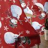 Tende di Natale e Inverno Pupazzo di Neve per Soggiorno Camera da Letto Decorazione Casa Finestra Voile Tulle Tenda Drappeggi