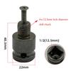 1pc 1/2Inch 13MM Electric Drive Wrench Adapter Socket Converter With Reverse Thread 1/2 Square Drive 13mm Chuck Conversion