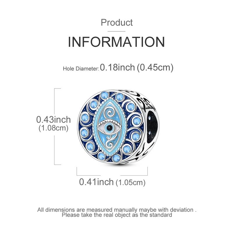 Original Charmscopper Marine Element Blue Abyss Eye Beads Fit Charms Platabracelets For Women Jewelry Making Diy Gifts