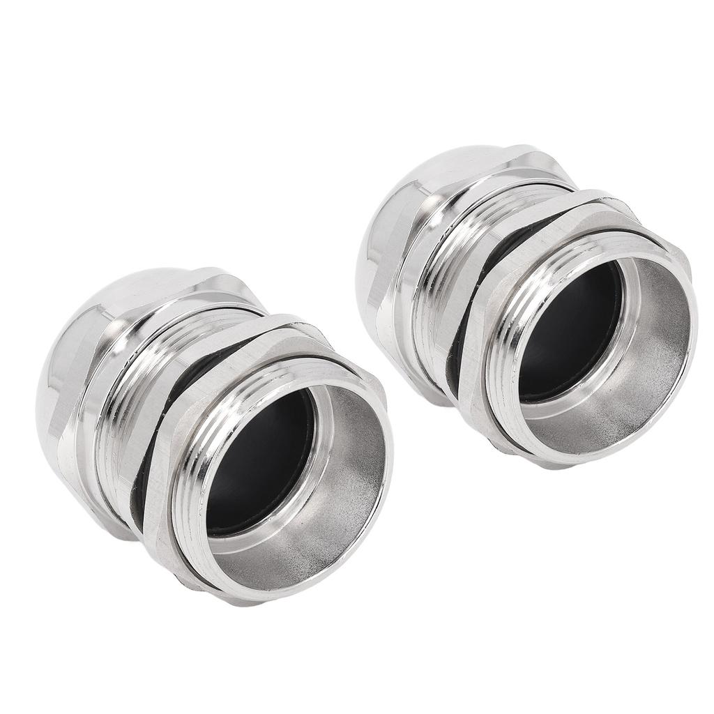 Cable Gland Stress Relief IP68 Waterproof Ni Plated Brass Metal Cord Grip for Electrical Boxes Lighting M32